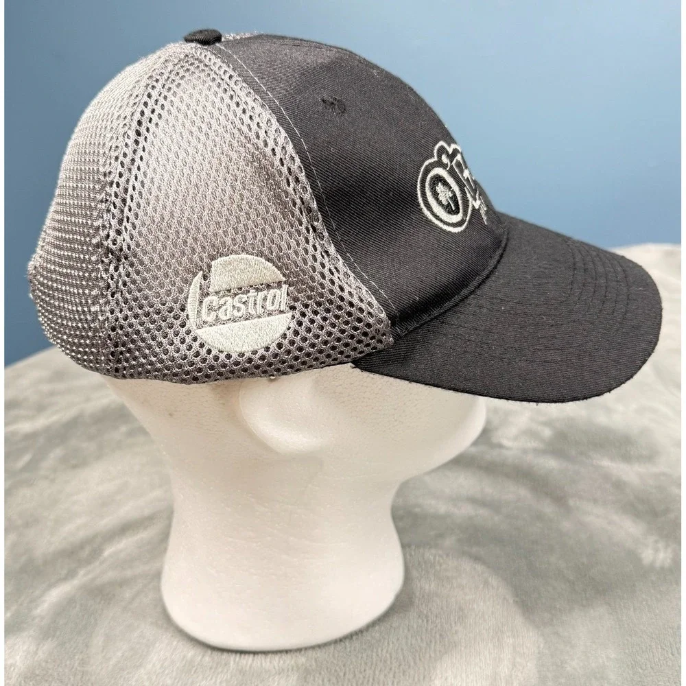 OReilly Auto Parts Trucker Hat Mens Adjustable Black Gray Mesh Snapback
